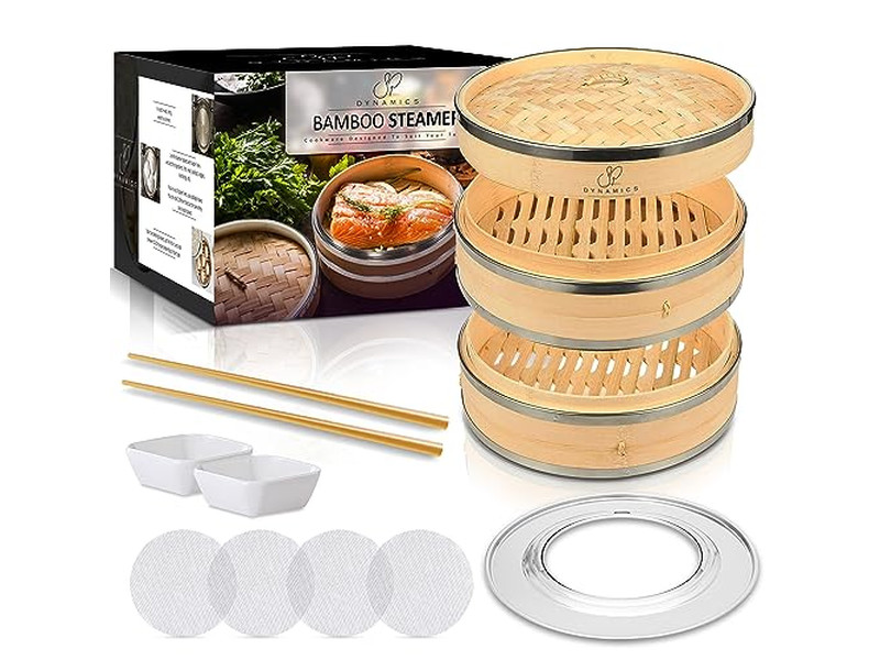 Пароварка бамбуковая для парового контейнера