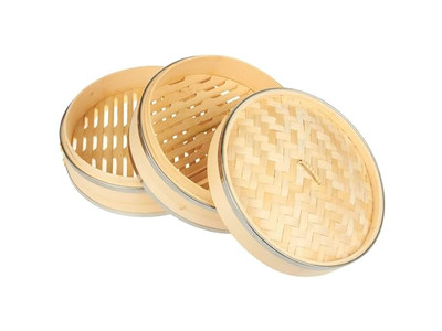 Двухслойная фабричная бамбуковая пароварка