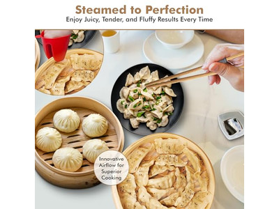 6 булочек Момо на пару Овощи Бамбуковая пароварка