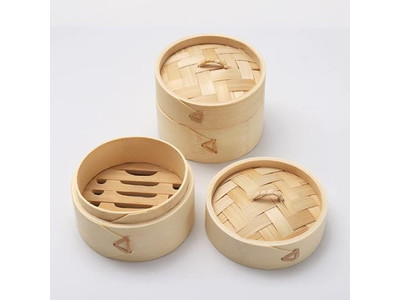 Китайская бамбуковая пароварка для димсама