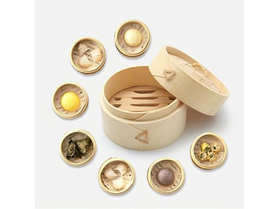 Китайская бамбуковая пароварка для димсама