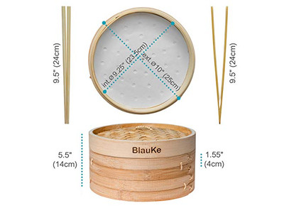 Бамбуковая пароварка для вставок в большие кастрюли