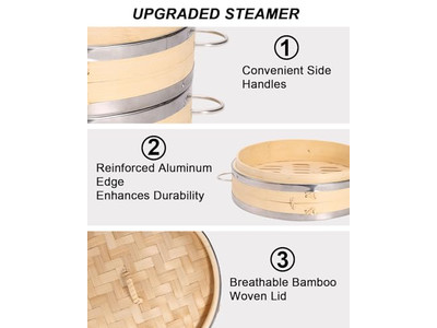 Золотой горшок для риса и морской травы бамбуковая пароварка