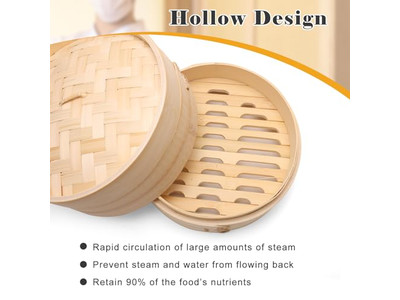Бамбуковая пароварка для булочек на пару