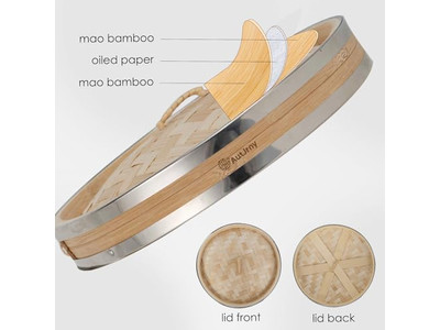 Наборы кастрюль Кухонная утварь Бамбуковая пароварка