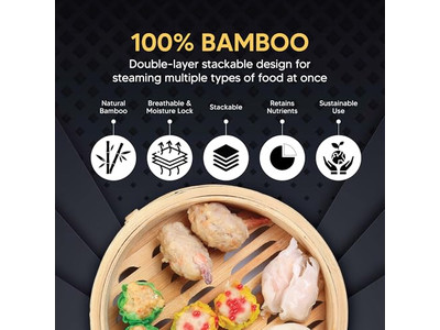 Бамбуковая пароварка для риса и булочек