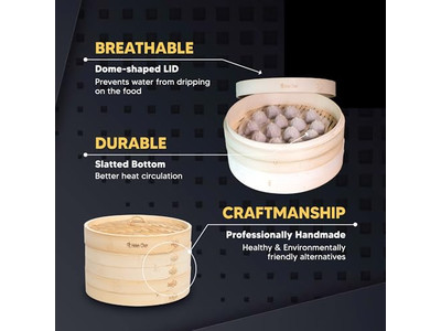 Бамбуковая пароварка для риса и булочек
