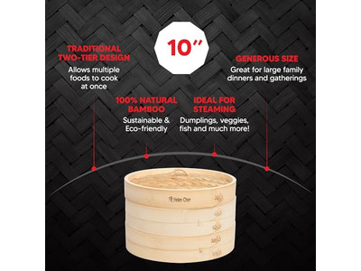 Бамбуковая пароварка для риса и булочек