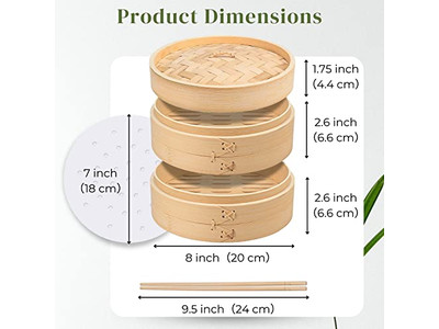 Паровые корзины Бамбуковая пароварка
