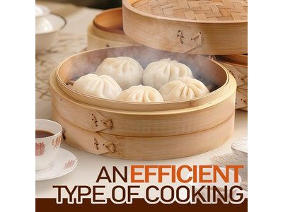 Пароварка для димсамов из бамбука 10 дюймов