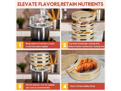 Пароварка Bomboo Streamer Bamboo Steamer