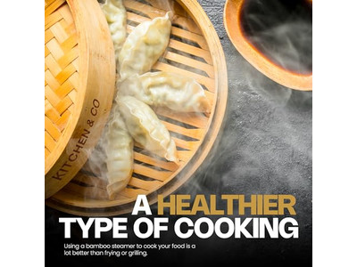 Широкая стойка для яиц и вок из дерева и бамбука